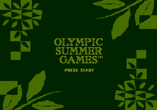 Olympic Summer Games (USA, Europe) Title Screen